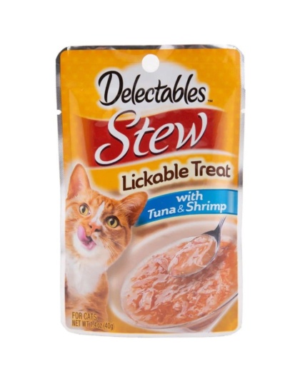 Hartz Delectables Stew Lickable Cat Treats - Tuna & Shrimp - 1.4 oz