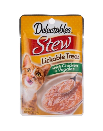 Hartz Delectables Stew Lickable Treat for Cats Chicken and Veggies - 1.4 oz