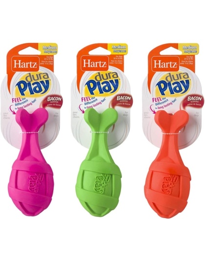 Hartz Dura Play Bacon Scented Rocket Dog Toy Medium - 1 count