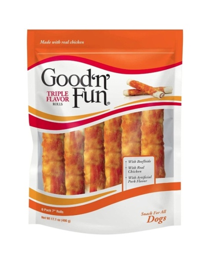 Healthy Hide Good N Fun Triple Flavor Rolls - 6 count