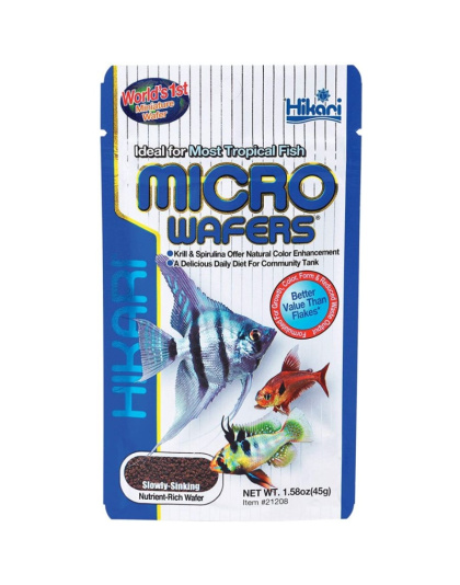 Hikari Micro Wafers for Small & Medium Size Tropical Fish - 1.58 oz