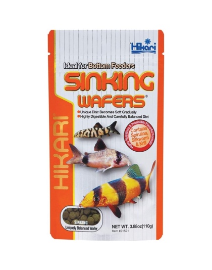 Hikari Sinking Wafers for Bottom Feeding Fish - 3.88 oz - 110 Grams