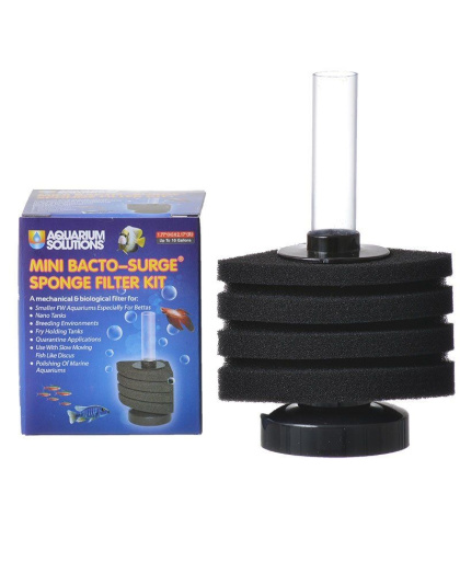 Hikari Aquarium Solutions Bacto-Surge Foam Filter - Mini - (Aquariums up to 10 Gallons)