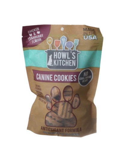 Howl's Kitchen Canine Cookies Antioxidant Formula - Chicken & Cranberry Flavor - 10 oz