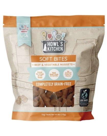 Howls Kitchen Soft Bites Beef and Vegetable Nuggets - 6 oz