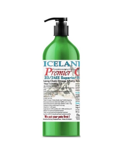 Iceland Pure Health Enhancing Omega Oil For Large Dogs - 17 oz