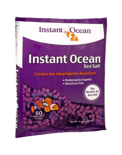 Instant Ocean Sea Salt for Marine Aquariums, Nitrate & Phosphate-Free - 15 lbs (Treats 50 Gallons)