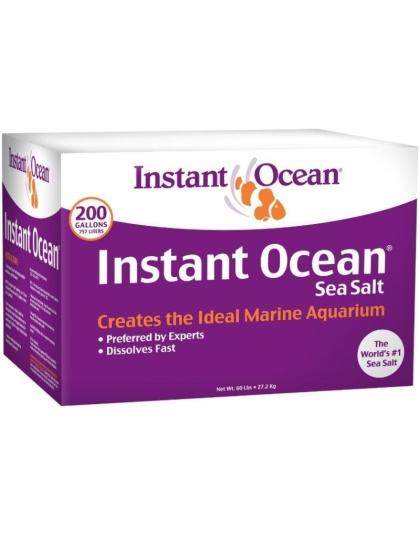 Instant Ocean Sea Salt for Marine Aquariums, Nitrate & Phosphate-Free - 60 lbs (Treats 200 Gallons)