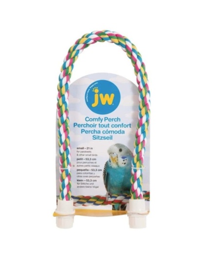 JW Pet Flexible Multi-Color Comfy Rope Perch 21in. - Small 1 count