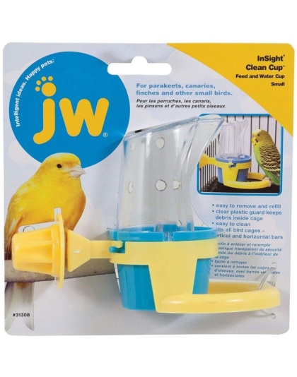 JW Insight Clean Cup Feed & Water Cup - Small (2in. Diameter x 3in. Tall)
