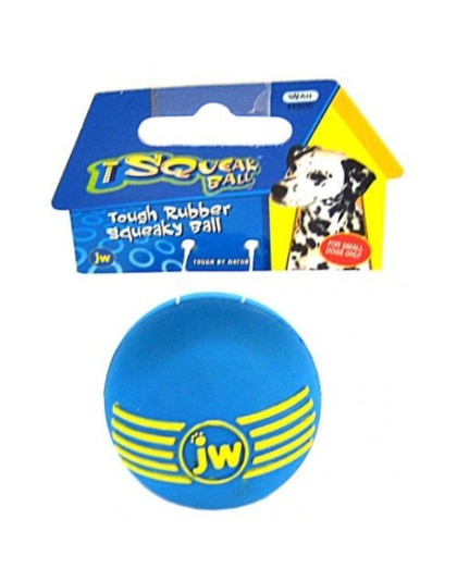 JW Pet iSqueak Ball - Rubber Dog Toy - Small - 2" Diameter