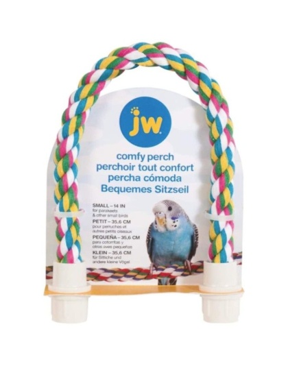 JW Pet Flexible Multi-Color Comfy Rope Perch 14in. - Small 1 count