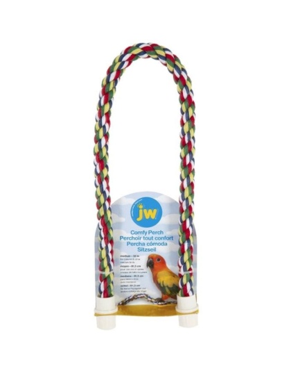 JW Pet Flexible Multi-Color Comfy Rope Perch 32in. - Medium 1 count