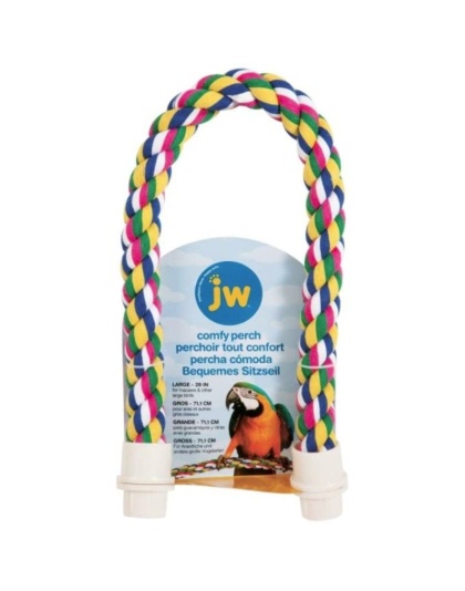 JW Pet Flexible Multi-Color Comfy Rope Perch 28in. - Large 1 count
