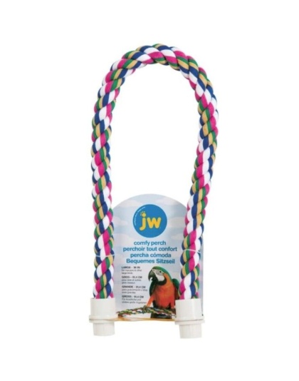 JW Pet Flexible Multi-Color Comfy Rope Perch 36in. - Large 1 count