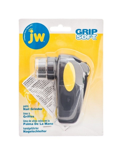 JW GripSoft Palm Nail Grinder for Dogs - Palm Nail Grinder - (4" Long)