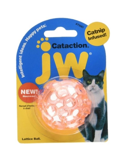 JW Pet Cataction Catnip Infused Lattice Ball Cat Toy  - 1 count