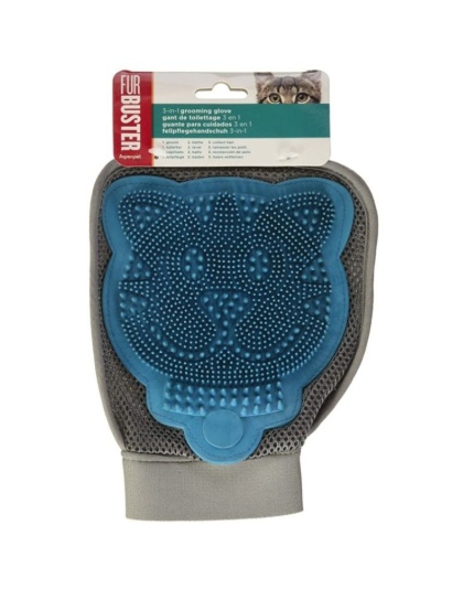 JW Pet Furbuster 3-In-1 Cat Grooming Glove  - 1 count