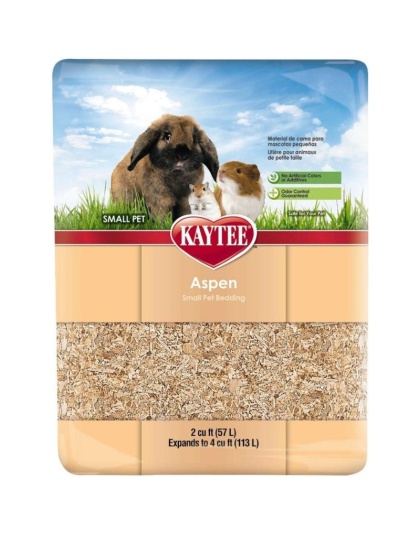 Kaytee Aspen Small Pet Bedding & Litter - 1 Bail - (2 Cu. Ft. Expands to 4 Cu. Ft.)