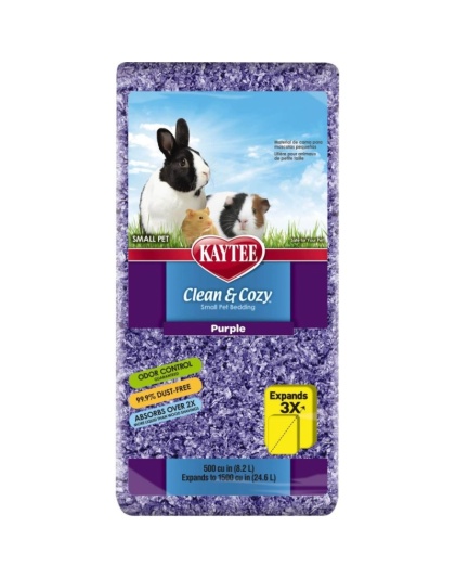 Kaytee Clean & Cozy Small Pet Bedding - Purple - 24.6 liters