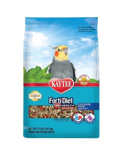 Kaytee Forti-Diet Pro Health Cockatiel Food with Safflower - 4 lbs