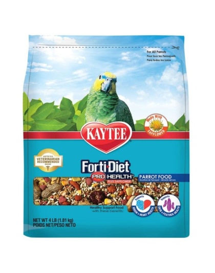 Kaytee Forti-Diet Pro Health Parrot Food with Safflower - 4 lbs