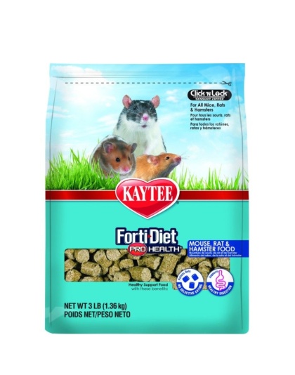 Kaytee Forti-Diet Pro Health Mouse, Rat & Hamster Food - 3 lbs
