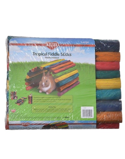 Kaytee Tropical Fiddle Sticks Flexible Hide Out - Large (18"L x 10"W)