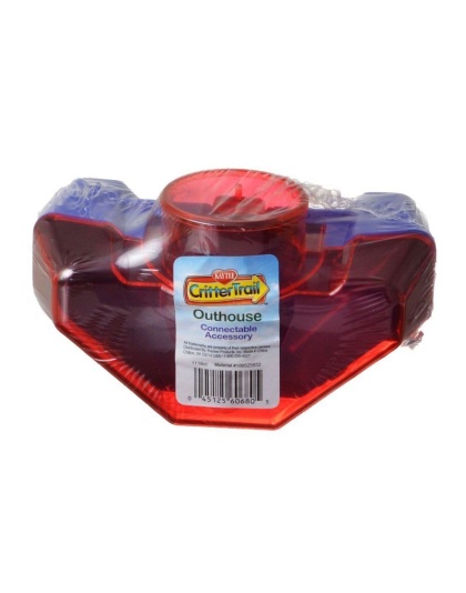 Kaytee CritterTrail Fun-nel Hideout Outhouse - 1 Pack - (6"L x 3.75"W x 3.75"H)