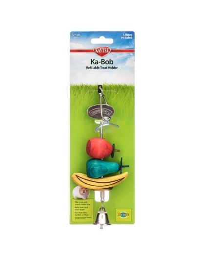 Kaytee Kabob & Suction Cup Refillable Treat Holder - Small (7.5" Long)
