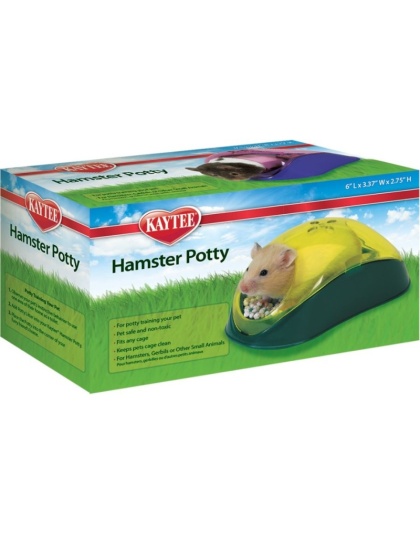 Kaytee Hamster Potty - 5.75"L x 3.5"W x 3.5"H