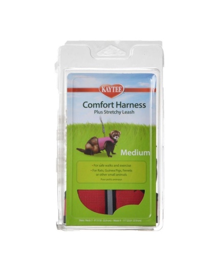 Kaytee Comfort Harness with Safety Leash - Medium (7"-9" Neck & 9"-11" Waist)