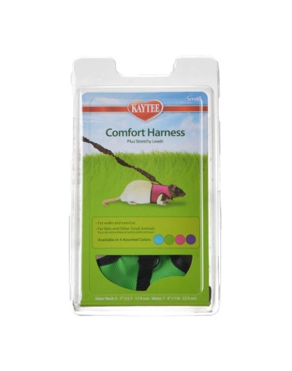 Kaytee Comfort Harness with Safety Leash - Small (5"-7" Neck & 7"-9" Waist)