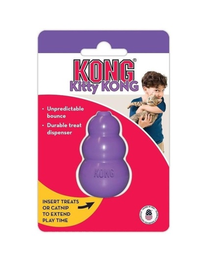 Kitty KONG Treat Dispensing Cat Toy - 1 Pack - (1.5in. Diameter x 2in. High)
