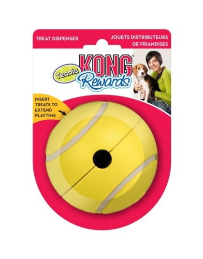 KONG Tennis Rewards Treat Dispenser Small Dog Toy - 1 count