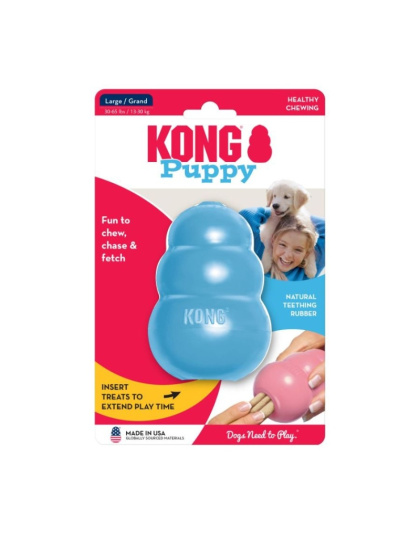 KONG Puppy KONG - Large (6"L x 2.75"W x 9"H)