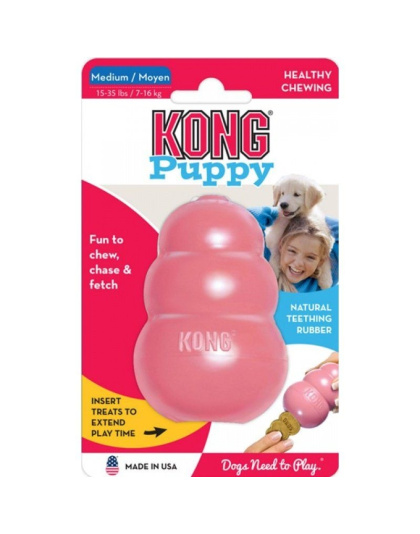 KONG Puppy KONG - Medium (5"L x 2.25"W x 7.5"H)