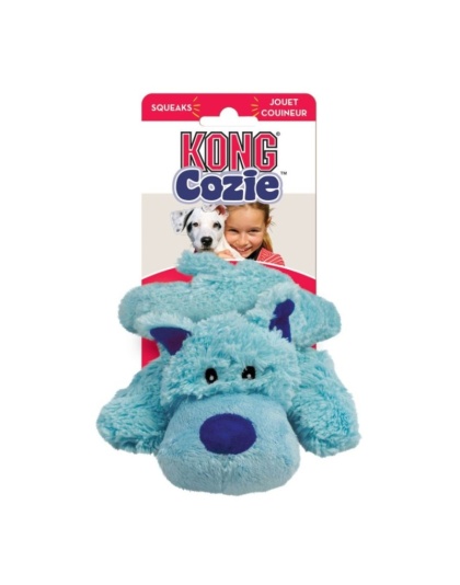 KONG Cozie Plush Toy - Baily the Blue Dog - Medium - Baily The Blue Dog