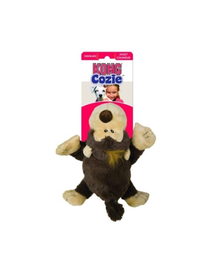 KONG Cozie Plush Toy - Spunky the Monkey - Medium - Spunky The Monkey