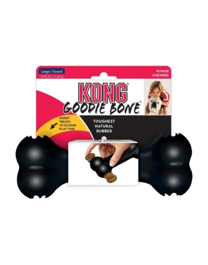 KONG XTreme Goodie Bone - Black - Large (Dogs 30-65 lbs)