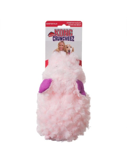 Kong Barnyard Cruncheez Plush Pig Dog Toy - Large (8.3" Long)