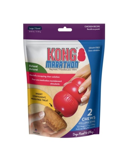 KONG Marathon Chicken Flavored Dog Chew Large - 2 count