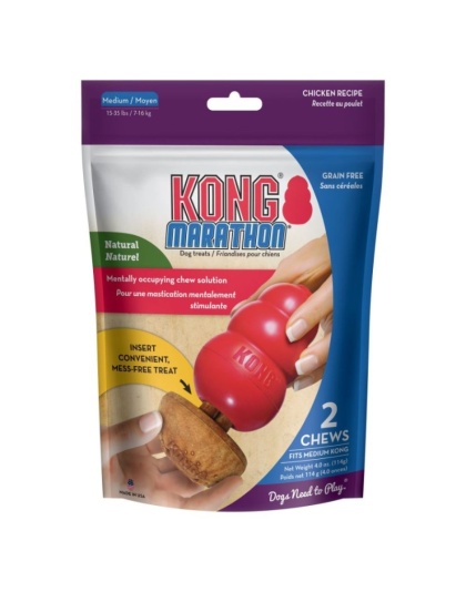 KONG Marathon Chicken Flavored Dog Chew Medium - 2 count