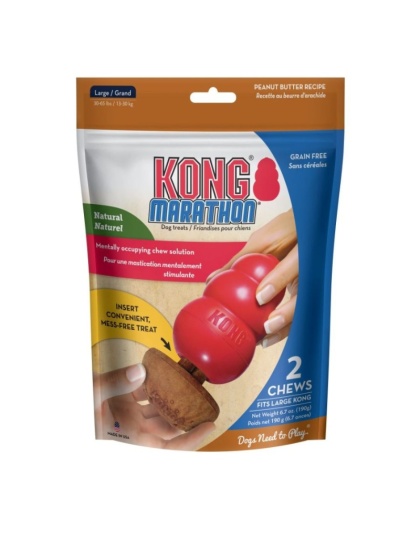 KONG Marathon Peanut Butter Flavored Dog Chew Large - 2 count