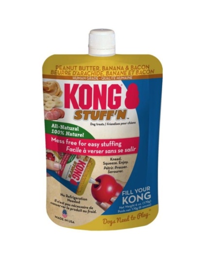 KONG Stuff'N All Natural Peanut Butter, Banana and Bacon for Dogs - 6 oz
