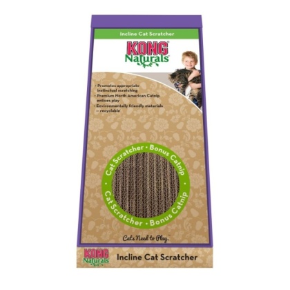 KONG Incline Cardboard Scratcher - 10.25in.L x 8.25in.W x 19.25in.H