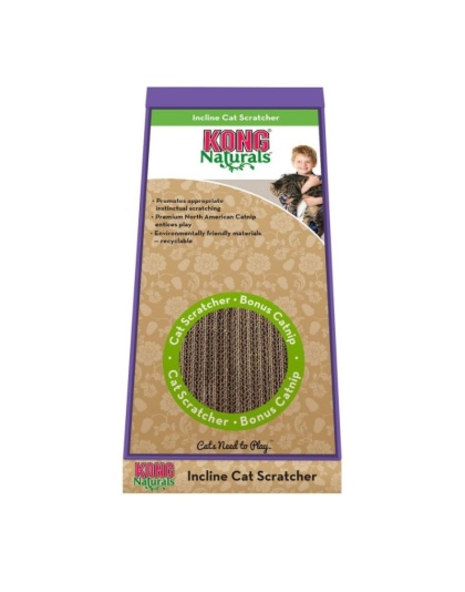 KONG Incline Cardboard Scratcher - 10.25in.L x 8.25in.W x 19.25in.H