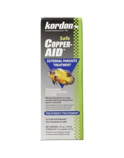 Kordon Copper Aid External Parasite Treatment - 4 oz (Treats 100 Gallons)