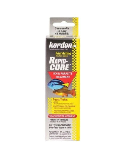 Kordon Rapid Cure Ich & Parasite Treatment - 4 oz - (Treats 2,000 Gallons)