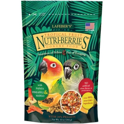 Lafeber Tropical Fruit Nutri-Berries Conure Food - 10 oz